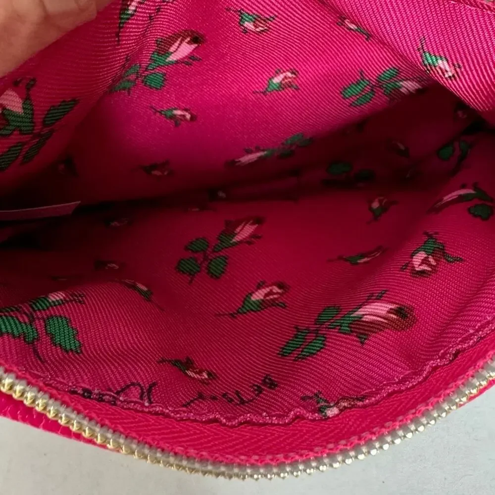 Betsey Johnson Leopard Print Zippered Pouch Case